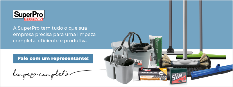 A SuperPro tem tudo o que sua empresa precisa para uma limpeza completa, eficiente e produtiva. Fale com um representante!